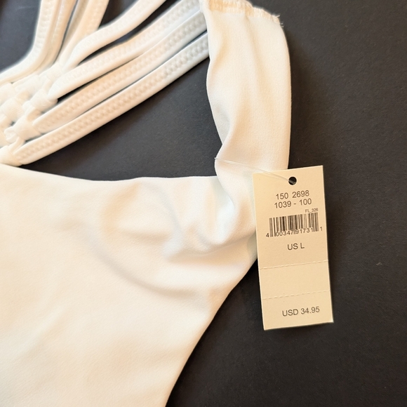 NWT Offline By Aerie Racerback Sports Bra White Size L Large - Picture 2 of 4